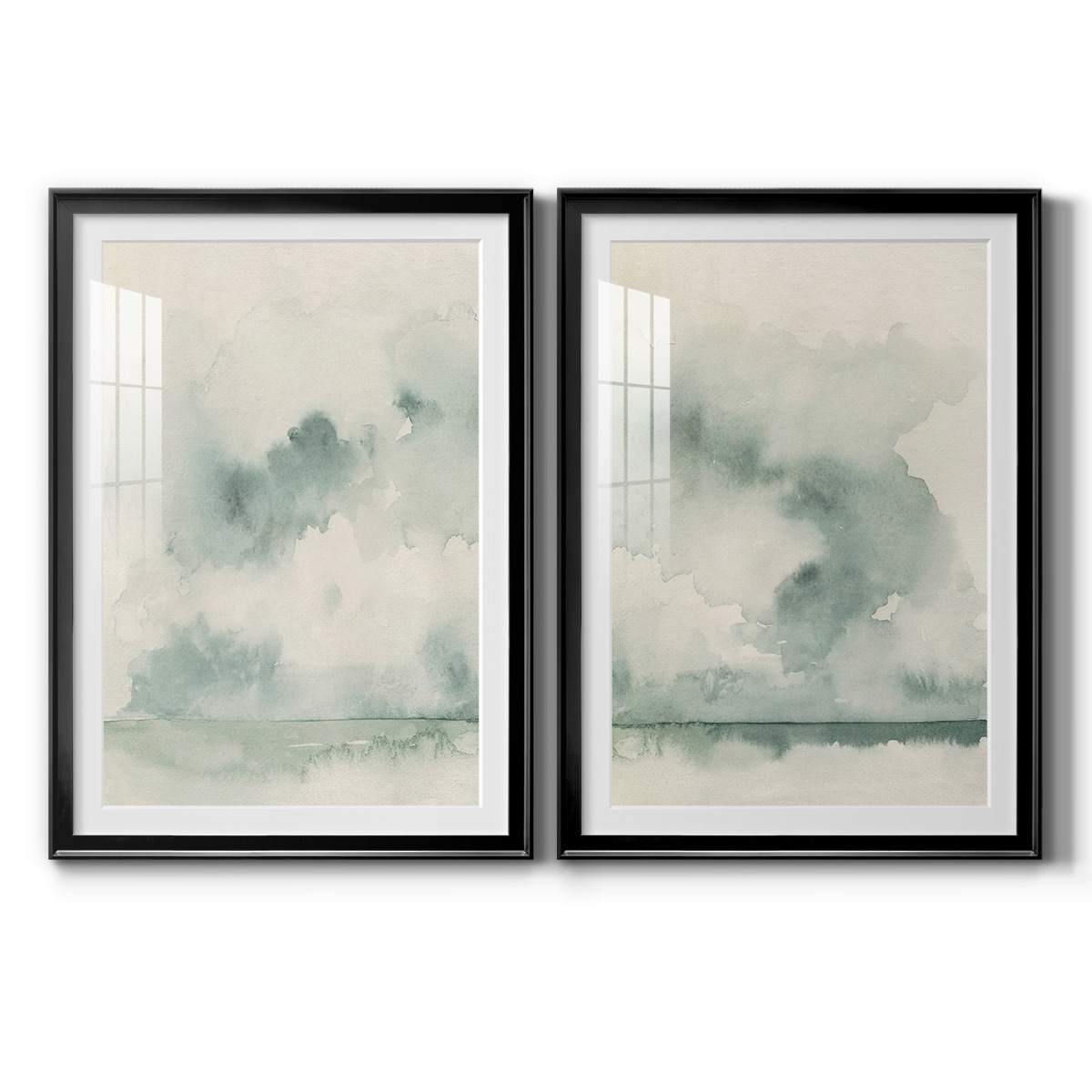 Wexford Home Ocean Impression I Premium Framed Print, 30.5" x 42.5" - Ready to Hang, Black (Set of 2)