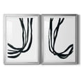 thumbnail image 1 of Wexford Home Onyx Ribbon I Premium Framed Print, 26.5" x 36.5" - Ready to Hang, Silver (Set of 2), 1 of 9