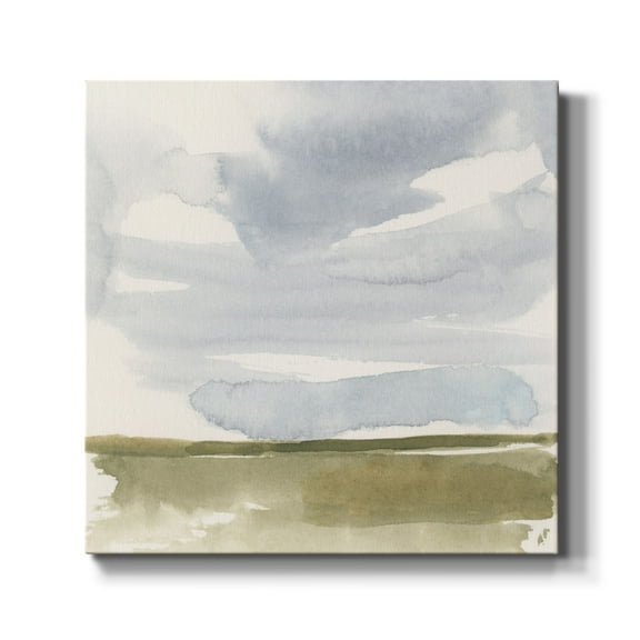 Wexford Home Open Field Sketch I-Premium Gallery Wrapped Canvas, 10" x 10" - Ready to Hang