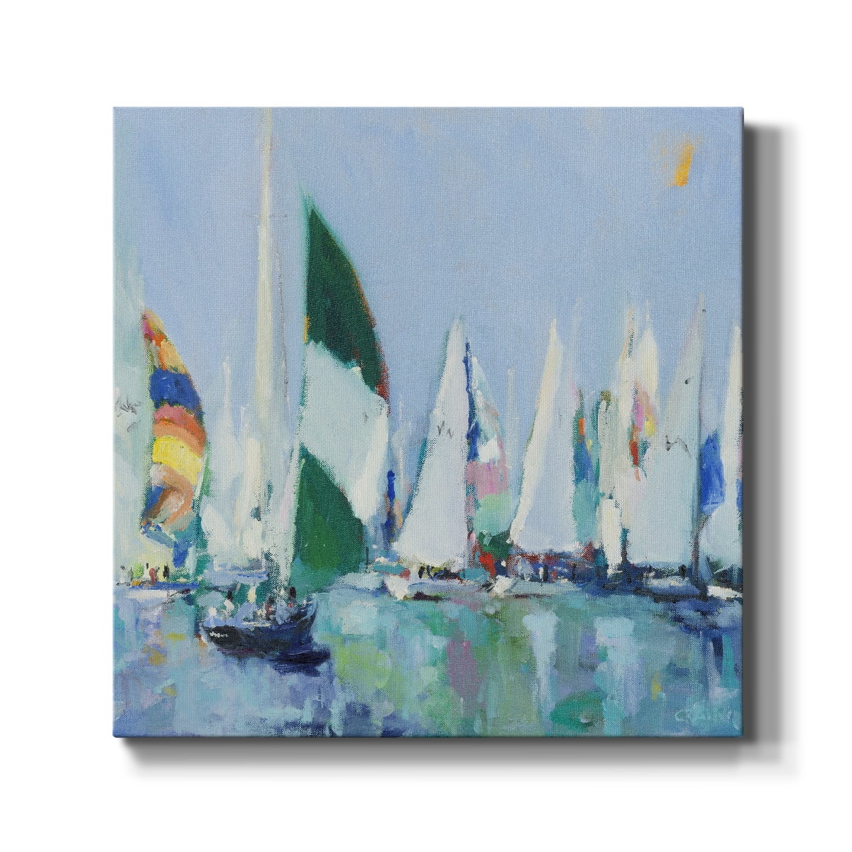 Wexford Home Parking Lot-Premium Gallery Wrapped Canvas, 24" x 24" - Ready to Hang