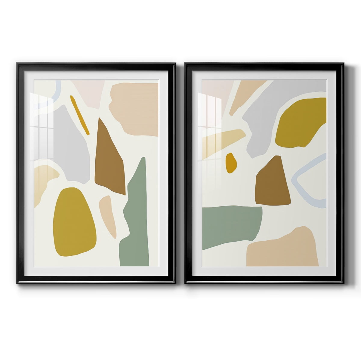 Wexford Home Pastel Splotches I Premium Framed Print, 26.5" x 36.5" - Ready to Hang, Black (Set of 2)