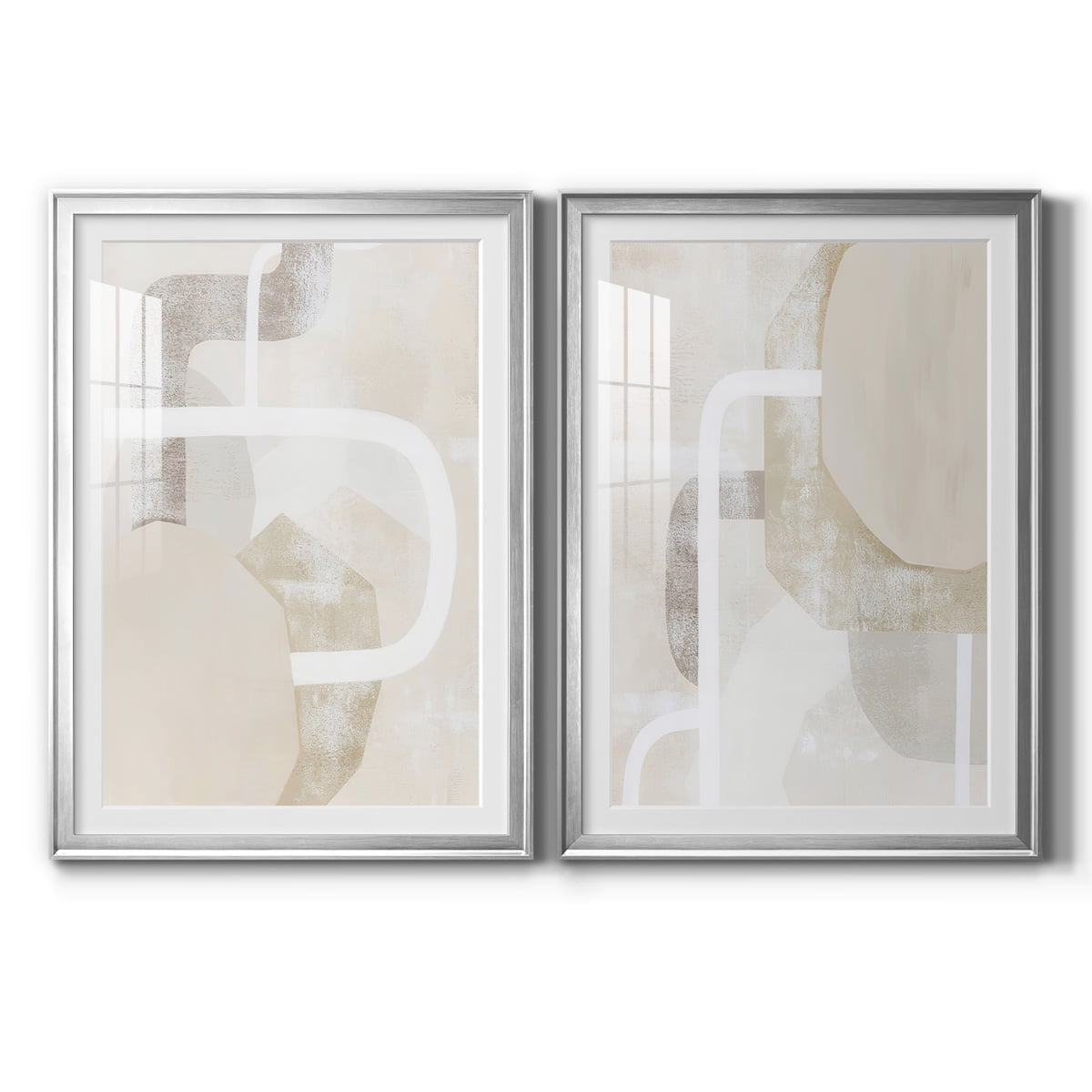 Wexford Home Quiet Affection I Premium Framed Print, 26.5" x 36.5" - Ready to Hang, Silver (Set of 2)