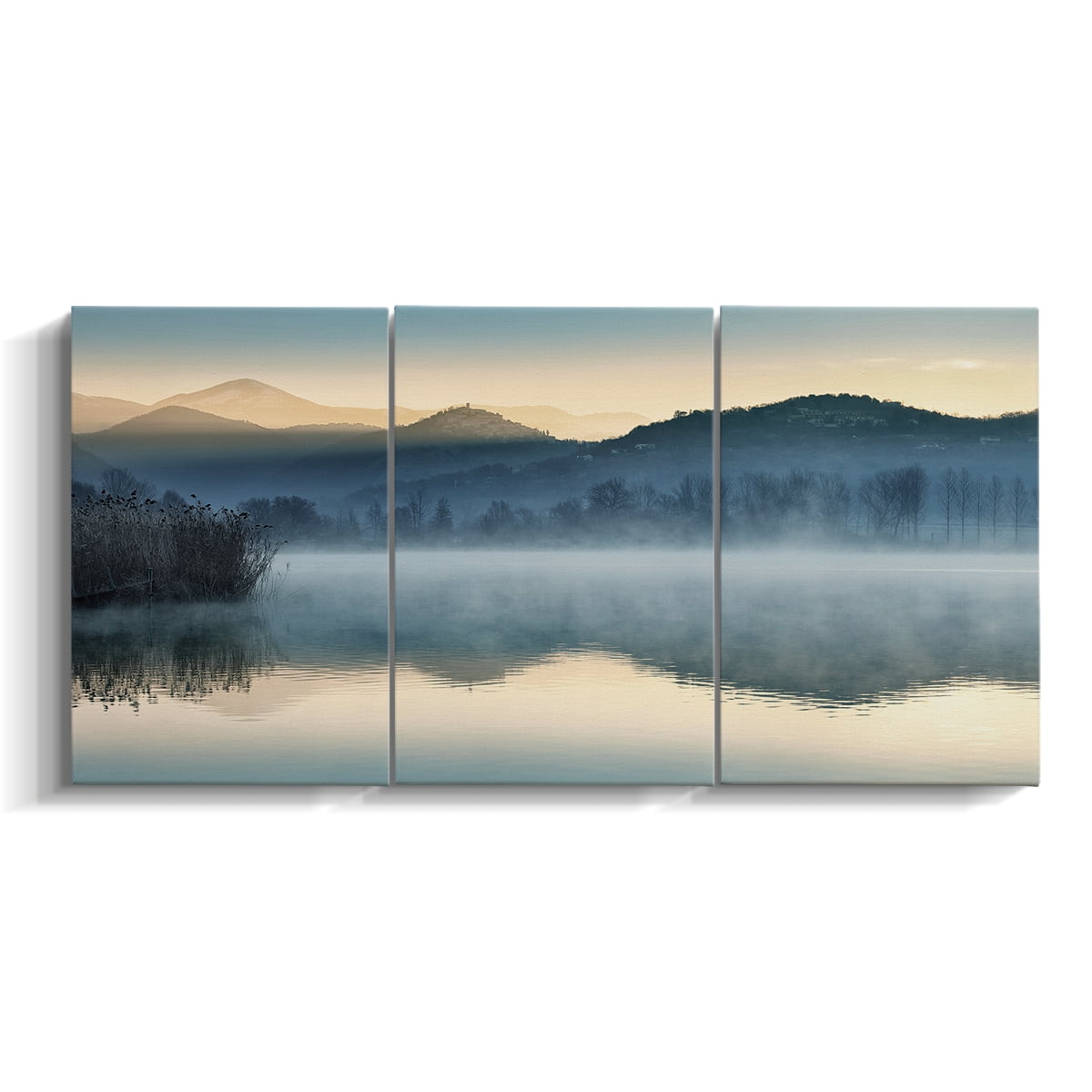 Wexford Home Quiet Morning - 32" x 64" Multi-Piece Canvas Art, Ready to Hang