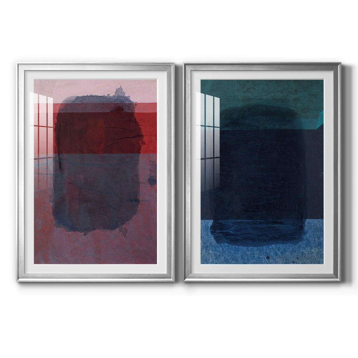 Wexford Home Remembering Rothko I Premium Framed Print, 26.5" x 36.5" - Ready to Hang, Silver (Set of 2)