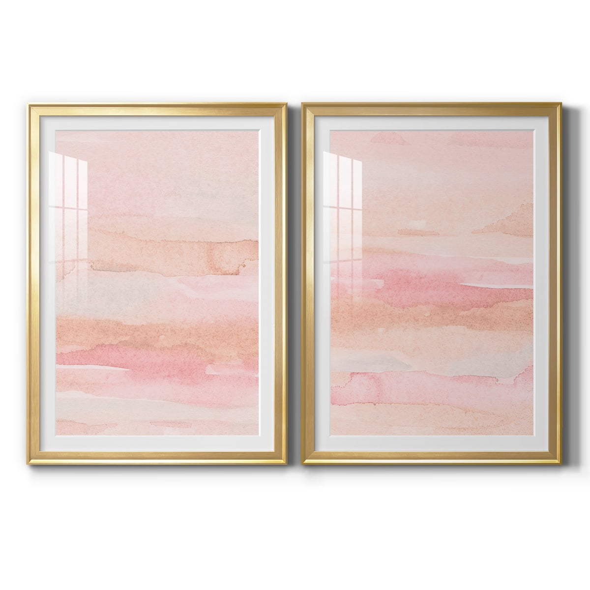 Wexford Home Rose Fade I Premium Framed Print, 30.5" x 42.5" - Ready to Hang, Gold (Set of 2)