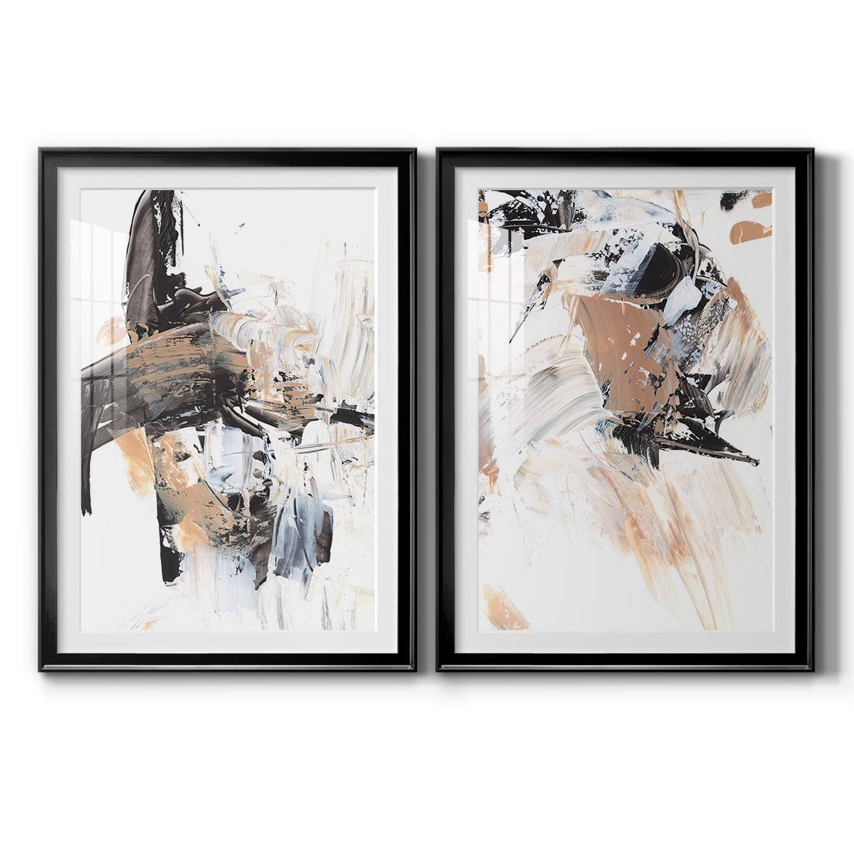 Wexford Home Ruckus I Premium Framed Print, 22.5" x 30.5" - Ready to Hang, Black (Set of 2)