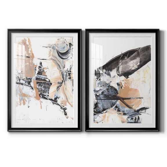 Wexford Home Ruckus III Premium Framed Print, 22.5" x 30.5" - Ready to Hang, Black (Set of 2)