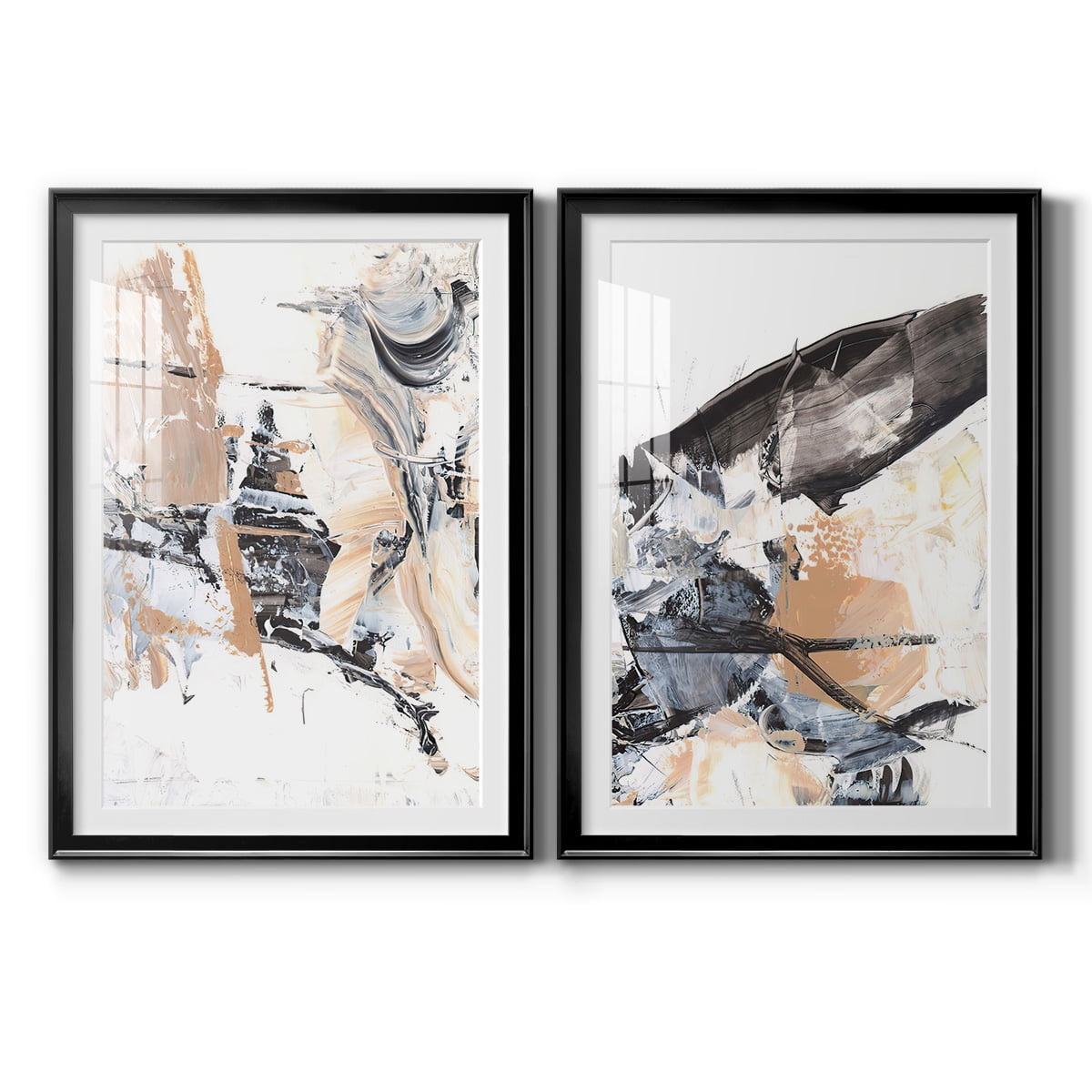 Wexford Home Ruckus III Premium Framed Print, 30.5" x 42.5" - Ready to Hang, Black (Set of 2)