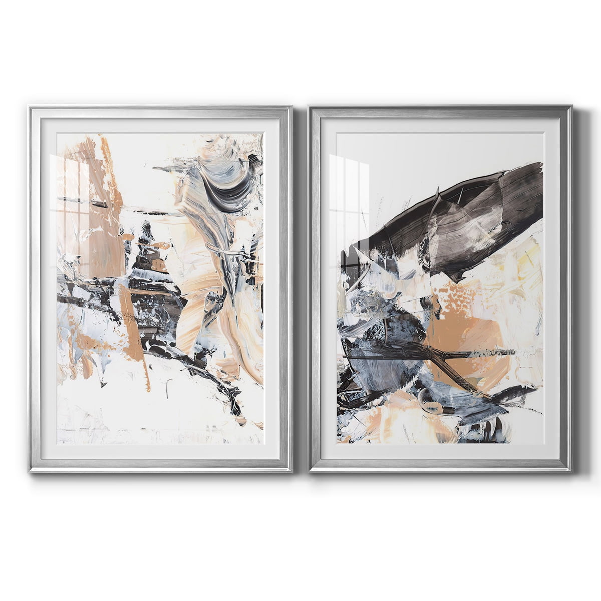 Wexford Home Ruckus III Premium Framed Print, 30.5" x 42.5" - Ready to Hang, Silver (Set of 2)