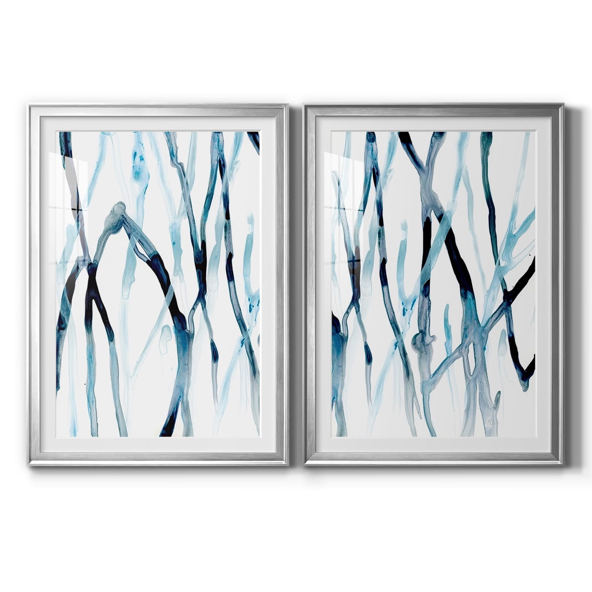 Wexford Home Runnel I Premium Framed Print, 26.5" x 36.5" - Ready to Hang, Silver (Set of 2)