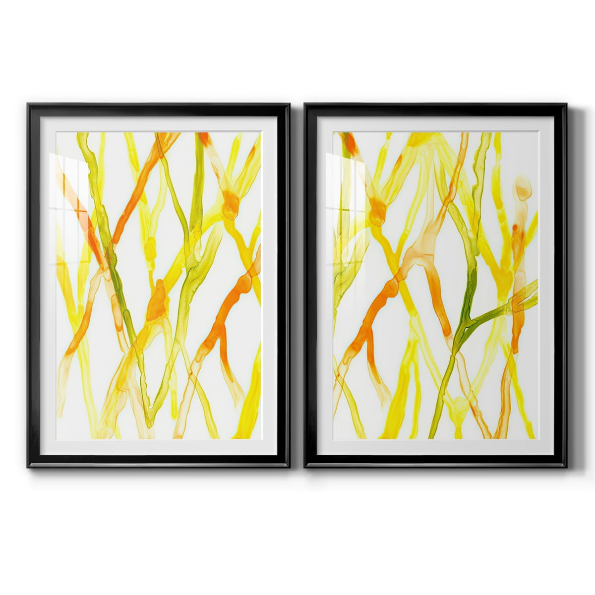 Wexford Home Runnel III Premium Framed Print, 18.5" x 24.5" - Ready to Hang, Black (Set of 2)