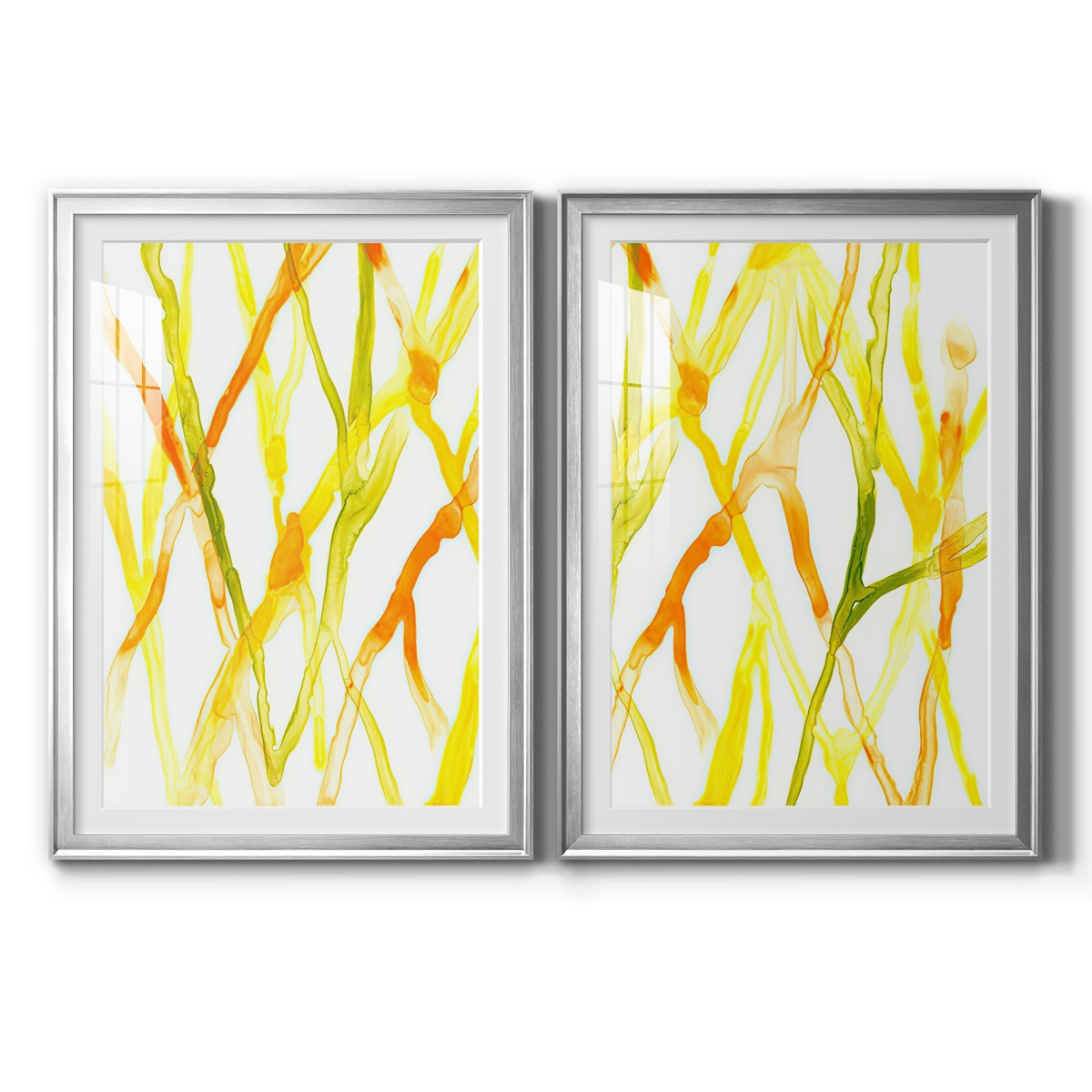 Wexford Home Runnel III Premium Framed Print, 30.5" x 42.5" - Ready to Hang, Silver (Set of 2)