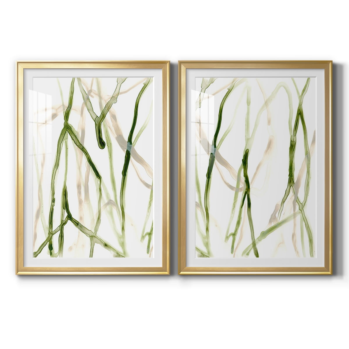 Wexford Home Runnel VII Premium Framed Print, 26.5" x 36.5" - Ready to Hang, Gold (Set of 2)