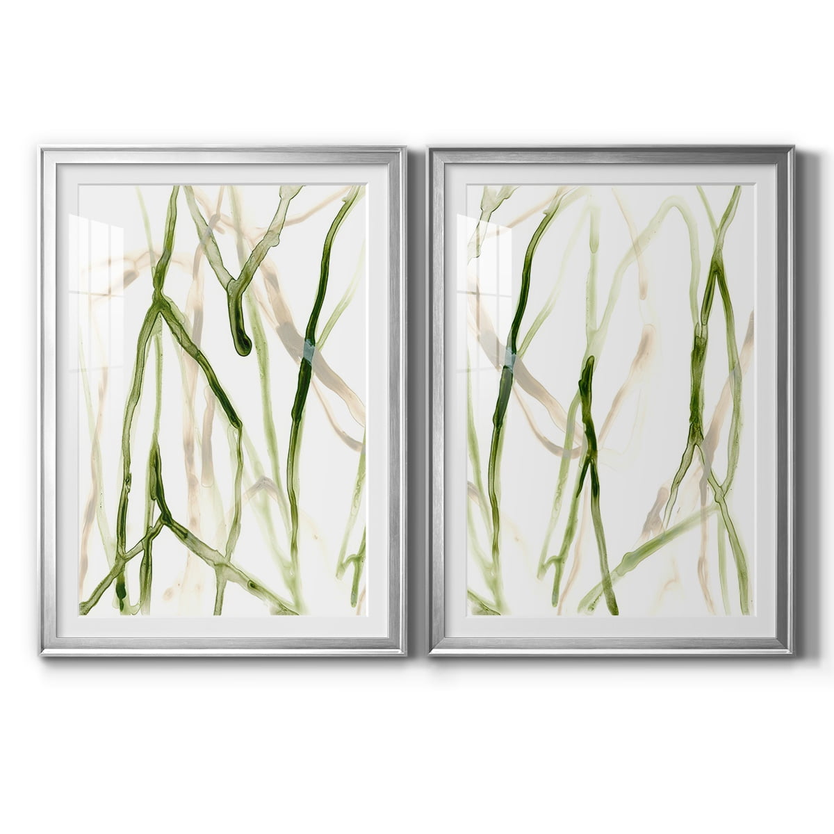 Wexford Home Runnel VII Premium Framed Print, 30.5" x 42.5" - Ready to Hang, Silver (Set of 2)