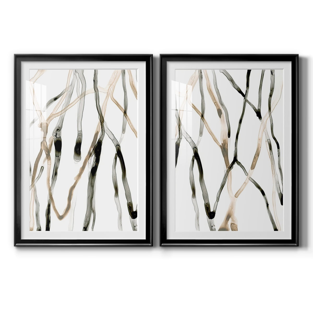 Wexford Home Runnel XI Premium Framed Print, 26.5" x 36.5" - Ready to Hang, Black (Set of 2)