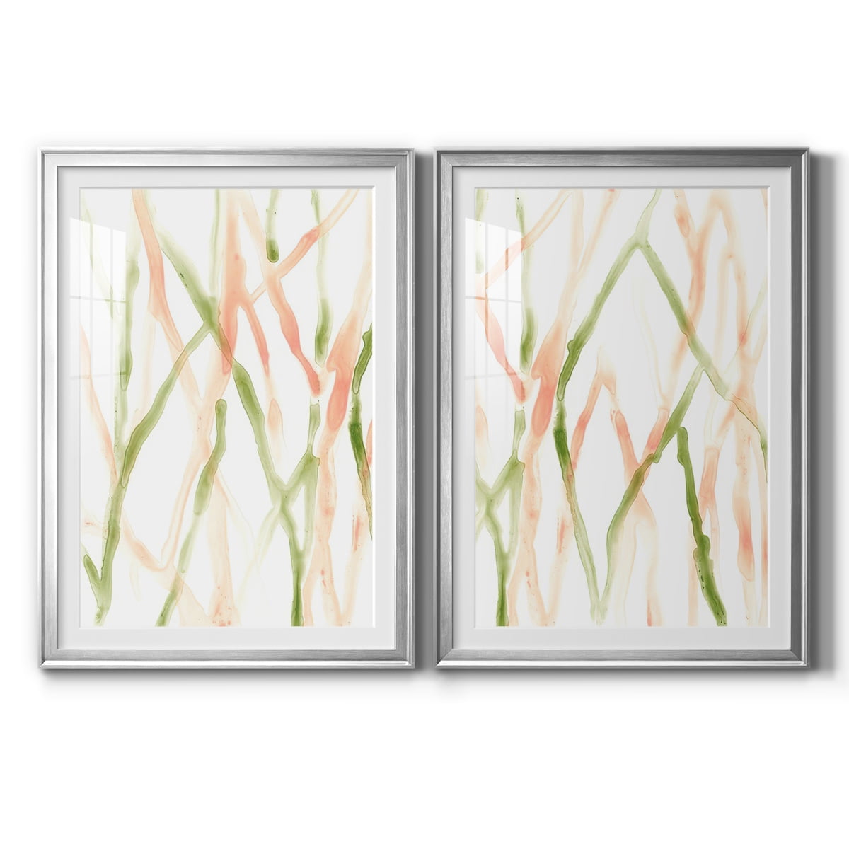 Wexford Home Runnel XIII Premium Framed Print, 18.5" x 24.5" - Ready to Hang, Silver (Set of 2)