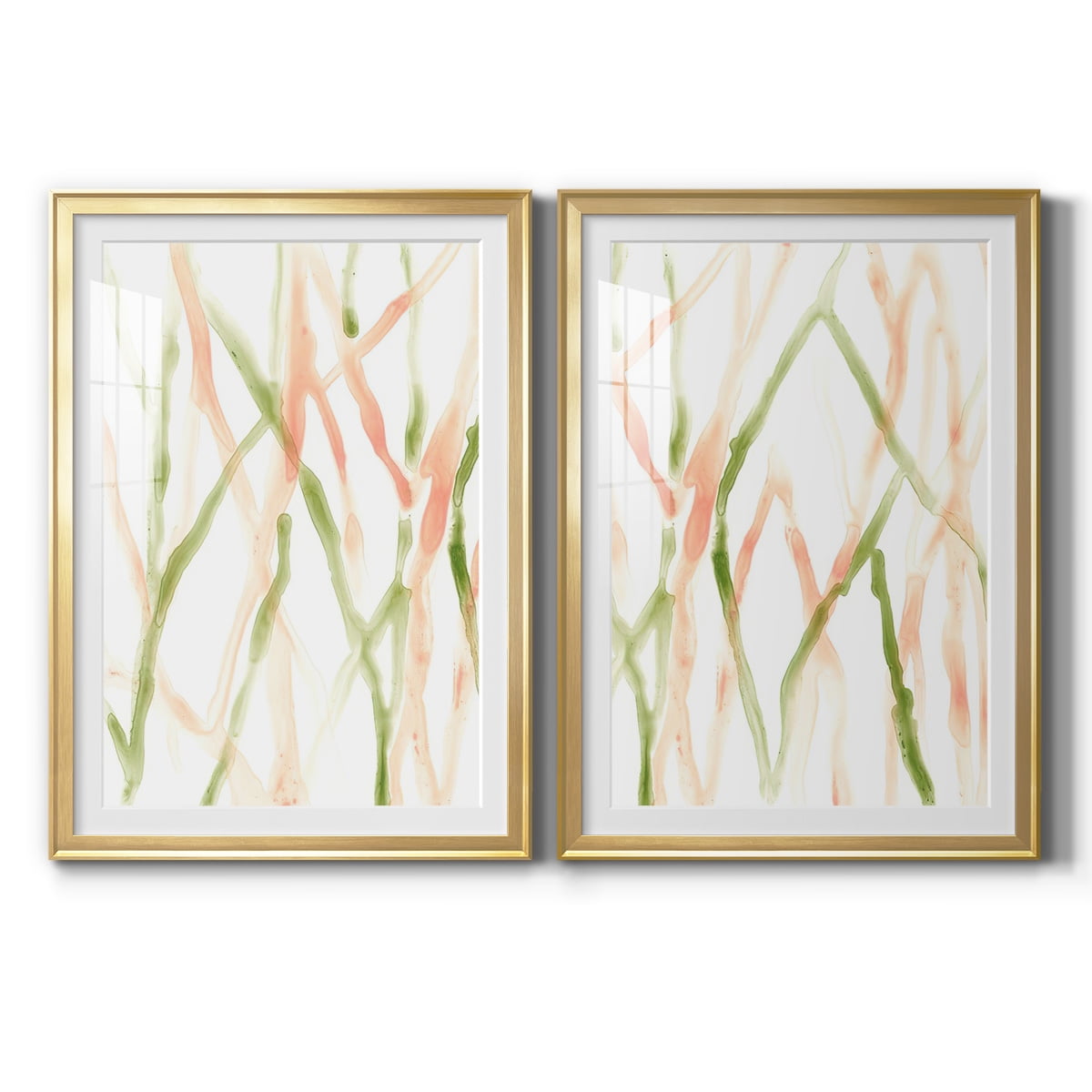 Wexford Home Runnel XIII Premium Framed Print, 22.5" x 30.5" - Ready to Hang, Gold (Set of 2)