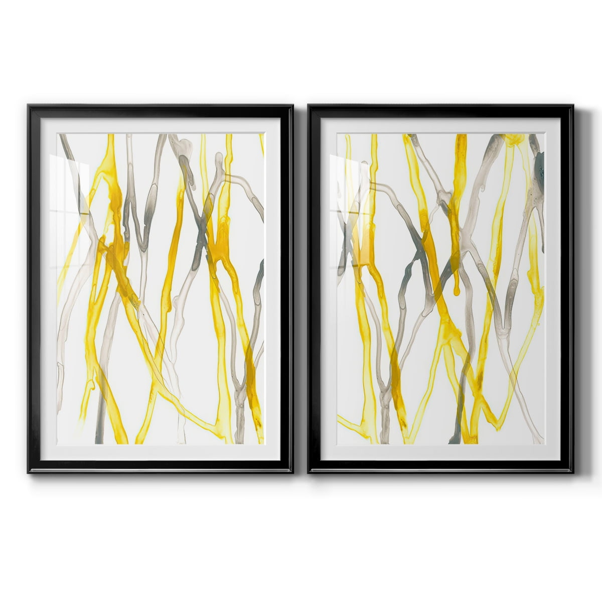 Wexford Home Runnel XIX Premium Framed Print, 18.5" x 24.5" - Ready to Hang, Black (Set of 2)