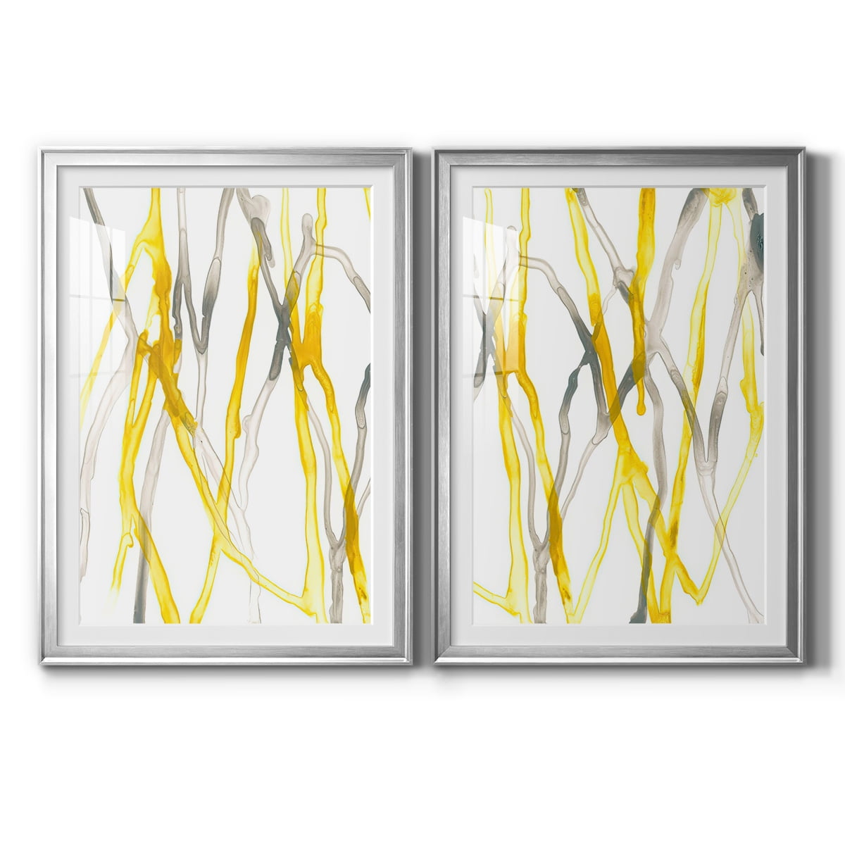 Wexford Home Runnel XIX Premium Framed Print, 26.5" x 36.5" - Ready to Hang, Silver (Set of 2)