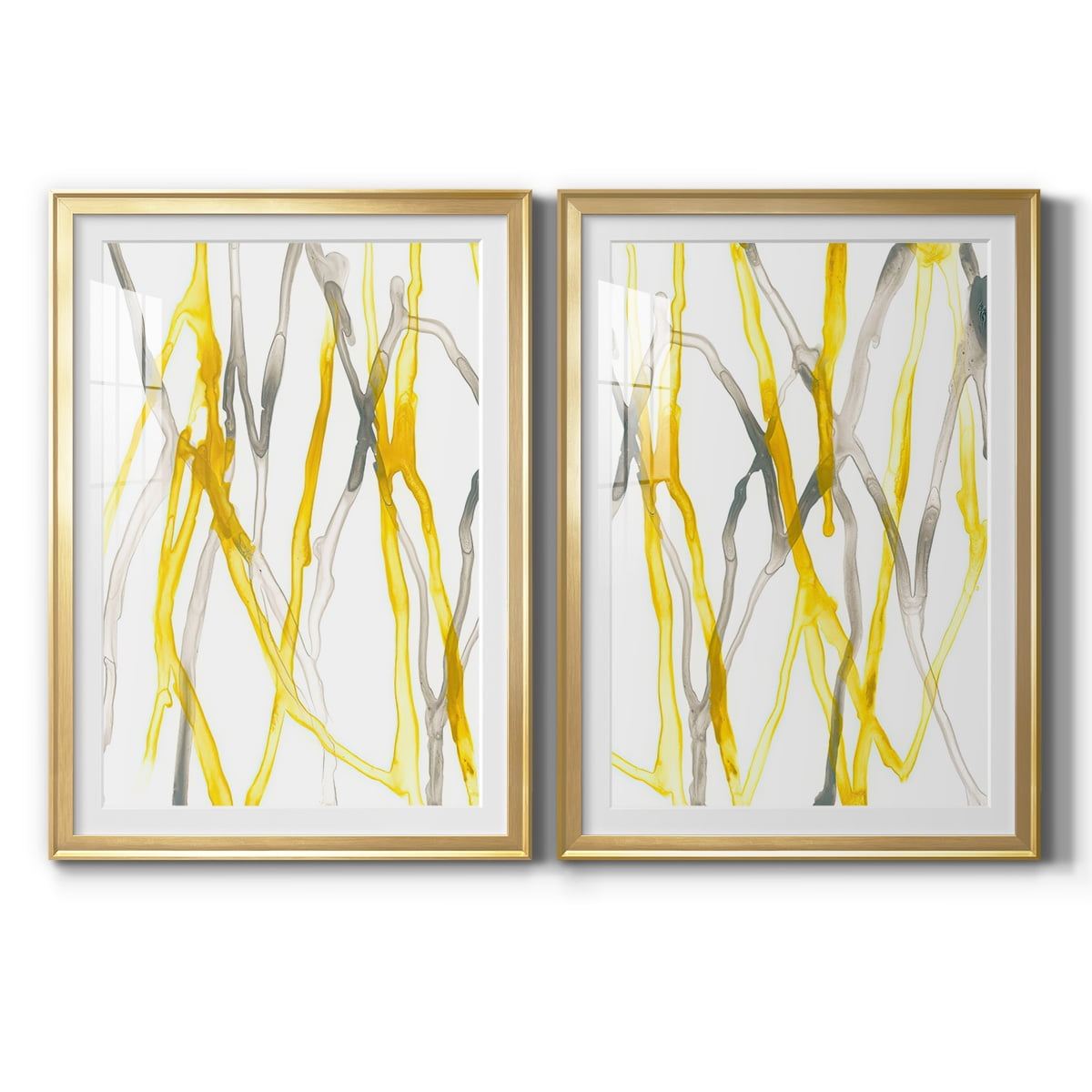 Wexford Home Runnel XIX Premium Framed Print, 30.5" x 42.5" - Ready to Hang, Gold (Set of 2)