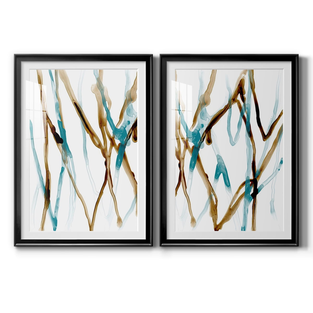 Wexford Home Runnel XVII Premium Framed Print, 30.5" x 42.5" - Ready to Hang, Black (Set of 2)