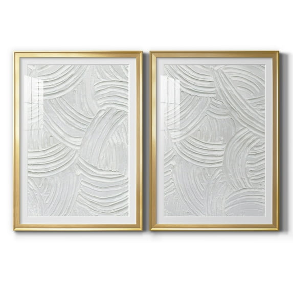Wexford Home Sandstone Grooves I Premium Framed Print, 18.5" x 24.5" - Ready to Hang, Gold (Set of 2)