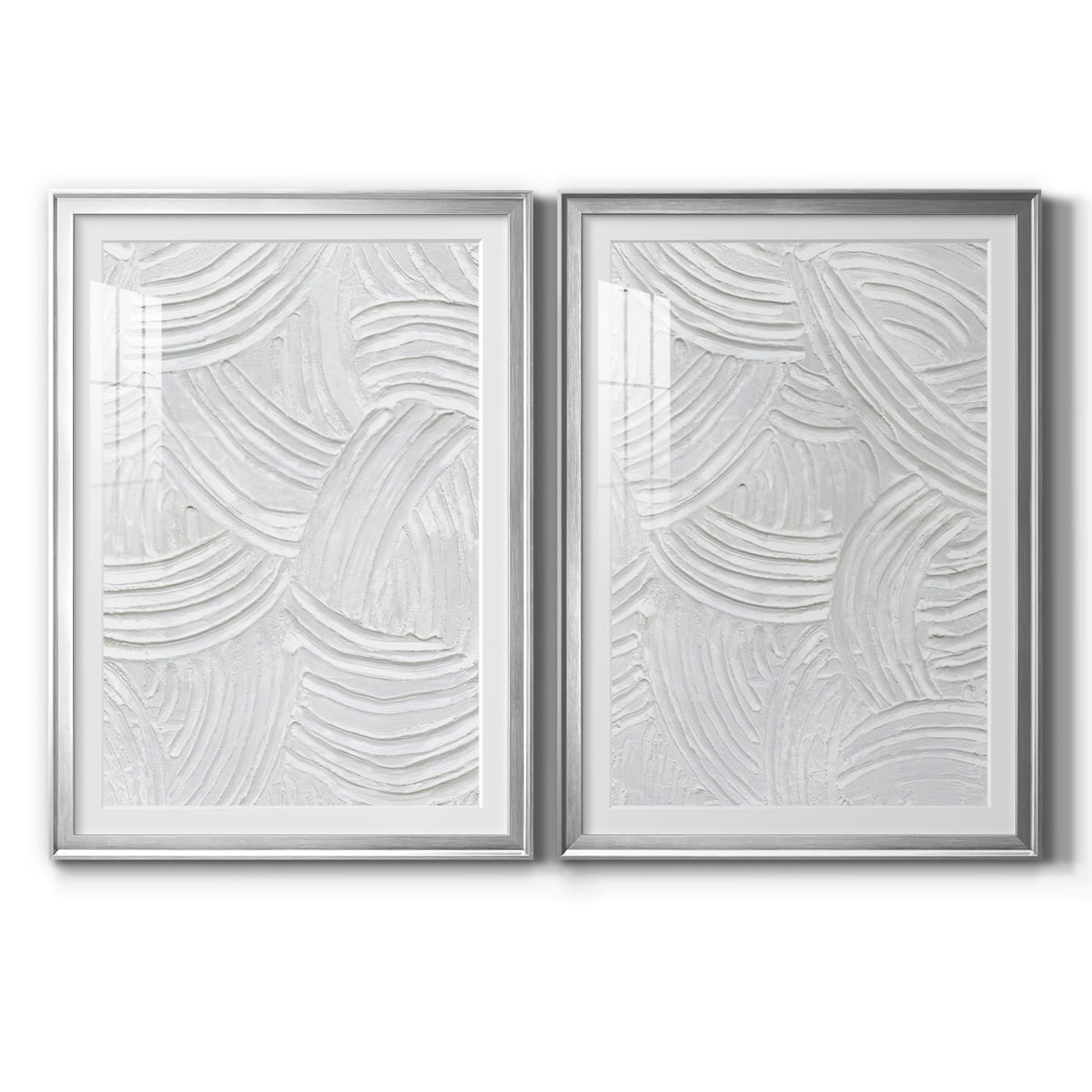 Wexford Home Sandstone Grooves I Premium Framed Print, 26.5" x 36.5" - Ready to Hang, Silver (Set of 2)