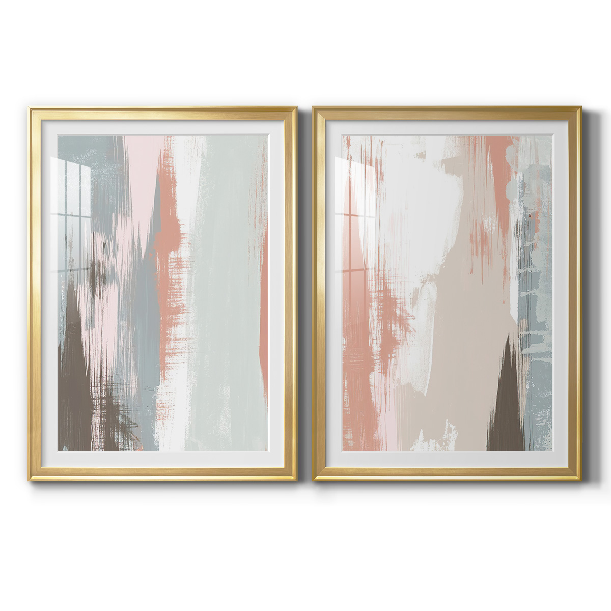 Wexford Home Sandstone Peel I Premium Framed Print, 22.5" x 30.5" - Ready to Hang, Gold (Set of 2)