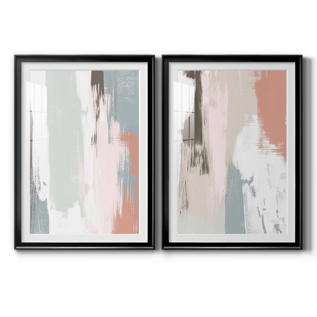 Wexford Home Sandstone Peel III Premium Framed Print, 30.5" x 42.5" - Ready to Hang, Black (Set of 2)