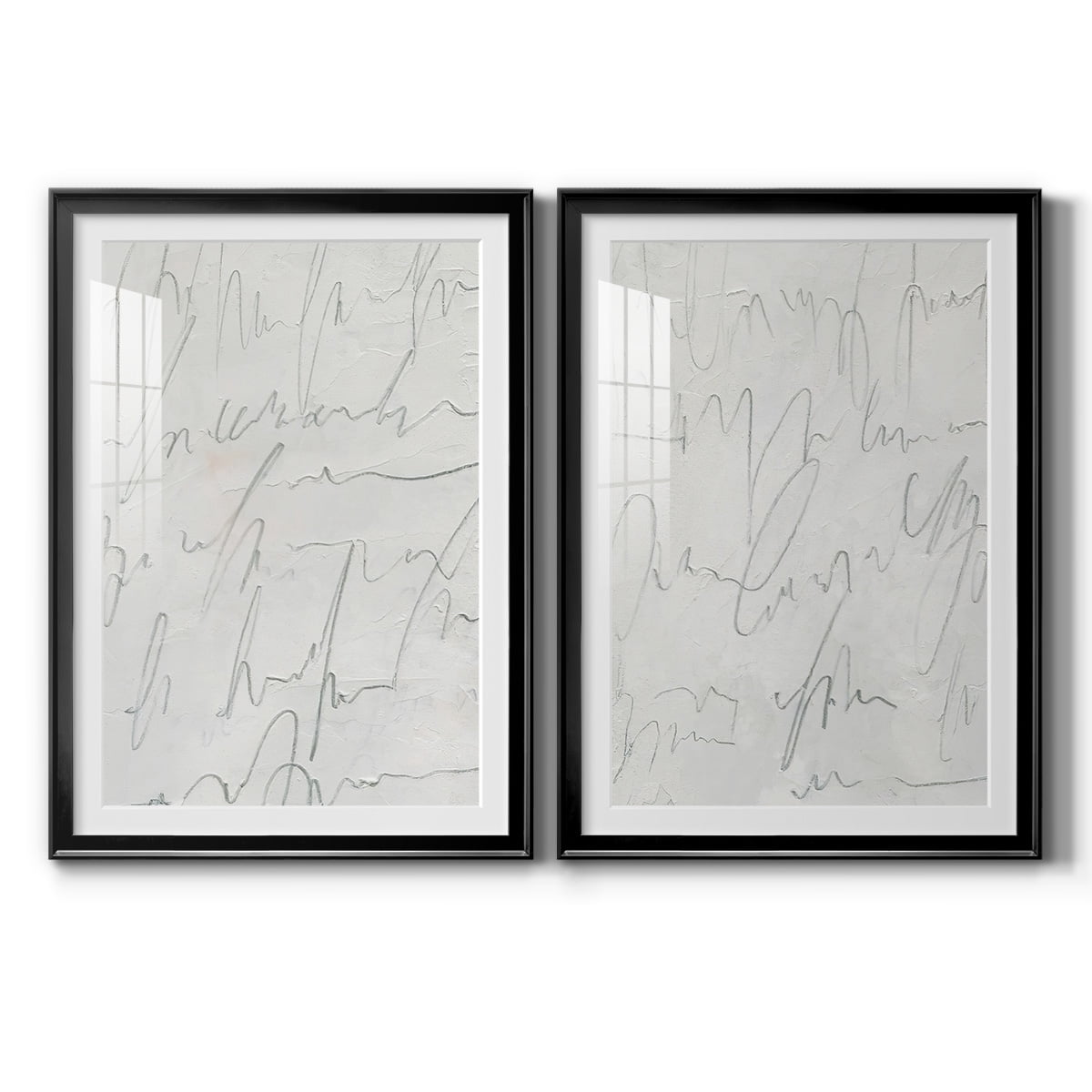 Wexford Home Scrabble I Premium Framed Print, 30.5" x 42.5" - Ready to Hang, Black (Set of 2)