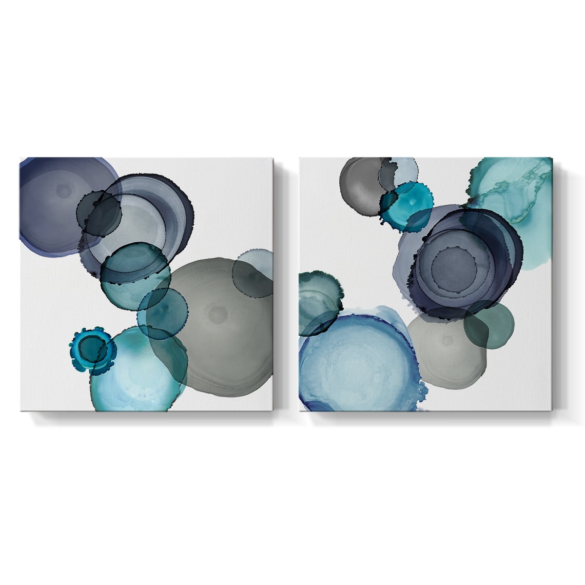 Wexford Home Seaglass I - 24" x 24" Wrapped Canvas Prints (Set of 2), Ready to Hang