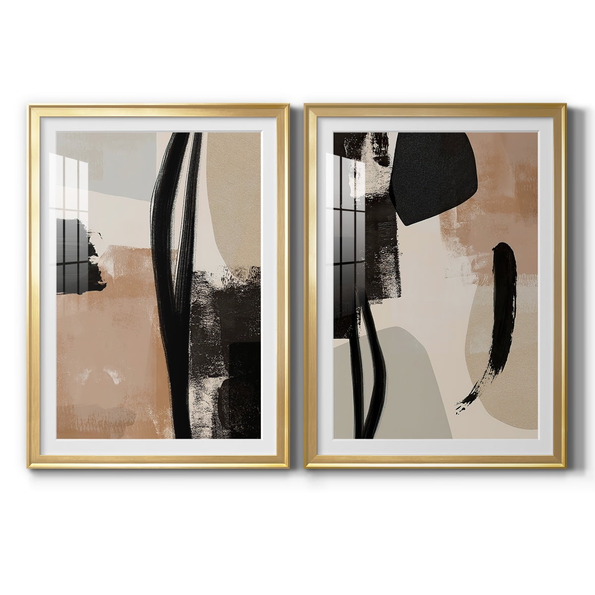 Wexford Home Selective Arrangement I Premium Framed Print, 30.5" x 42.5" - Ready to Hang, Gold (Set of 2)