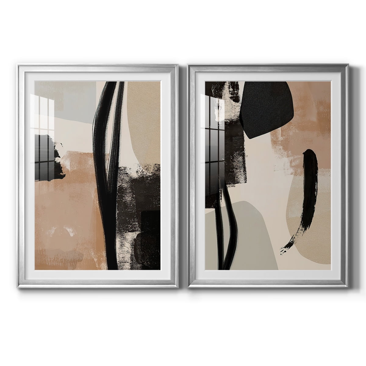 Wexford Home Selective Arrangement I Premium Framed Print, 30.5" x 42.5" - Ready to Hang, Silver (Set of 2)