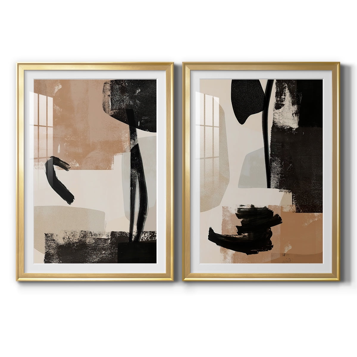Wexford Home Selective Arrangement III Premium Framed Print, 30.5" x 42.5" - Ready to Hang, Gold (Set of 2)