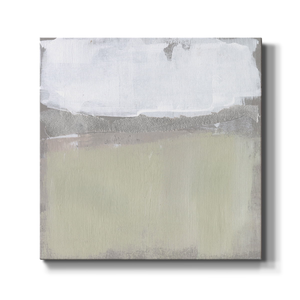 Wexford Home Silver Ribbon Horizon I-Premium Gallery Wrapped Canvas, 40" x 40" - Ready to Hang