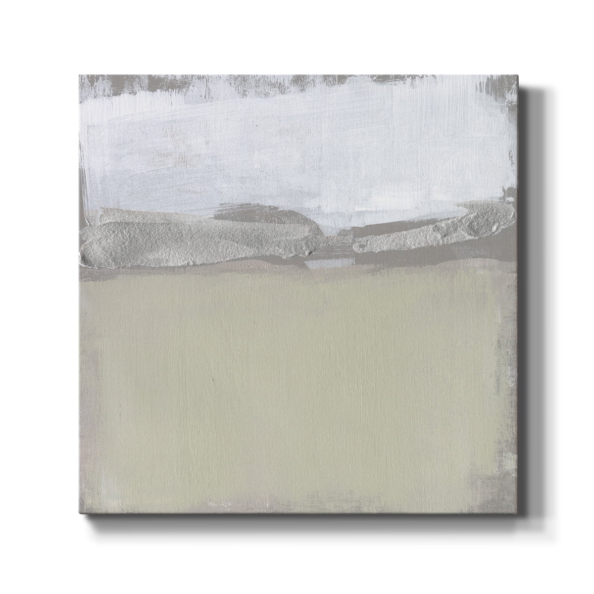 Wexford Home Silver Ribbon Horizon II-Premium Gallery Wrapped Canvas, 40" x 40" - Ready to Hang