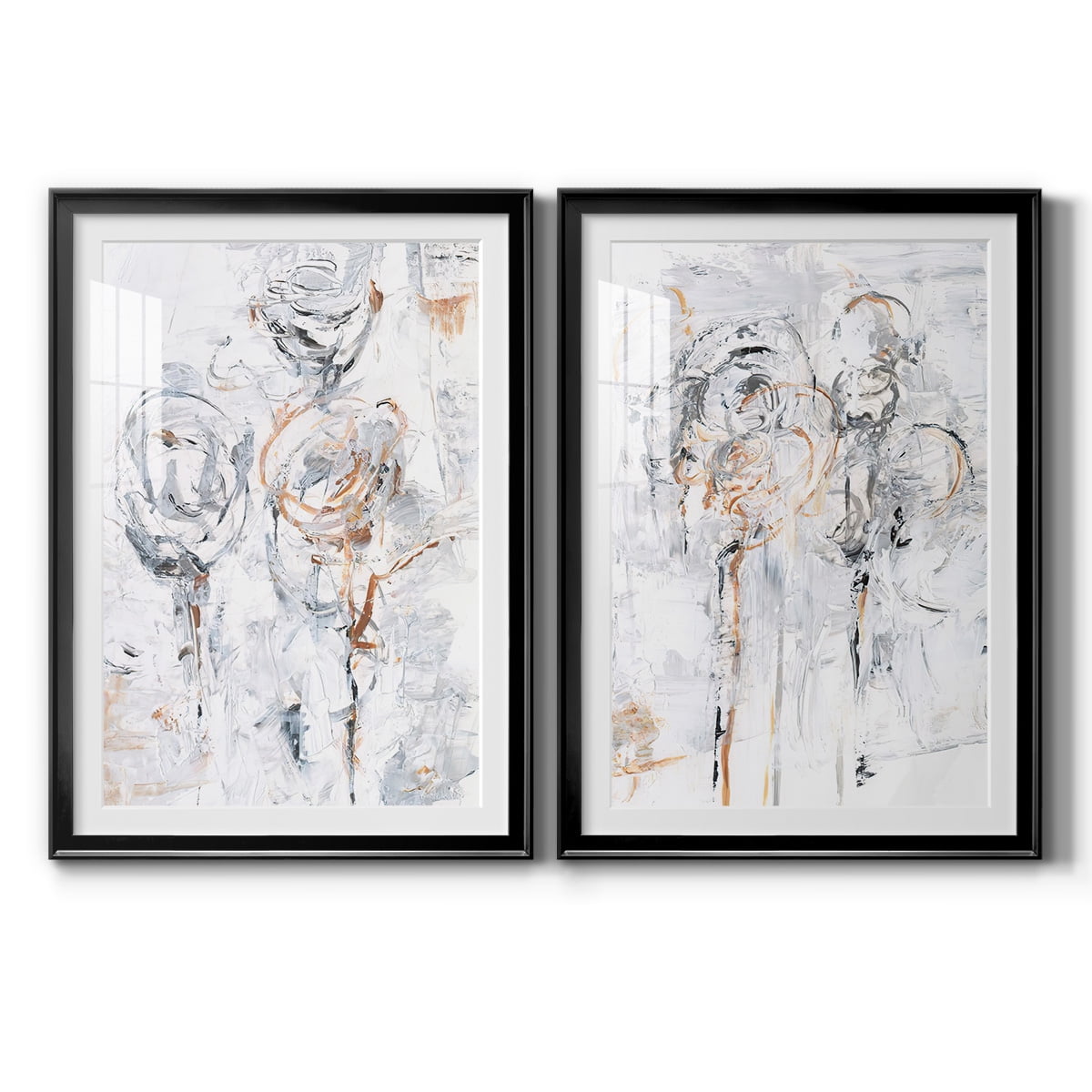 Wexford Home Spring Wildflowers I Premium Framed Print, 30.5" x 42.5" - Ready to Hang, Black (Set of 2)