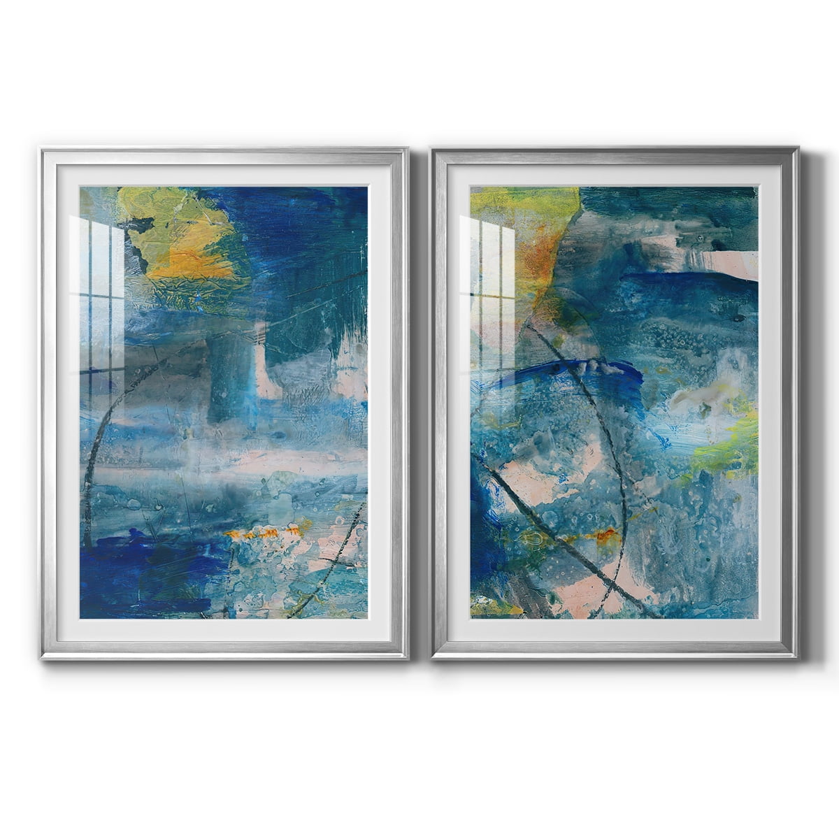Wexford Home Spring Winds I Premium Framed Print, 22.5" x 30.5" - Ready to Hang, Silver (Set of 2)