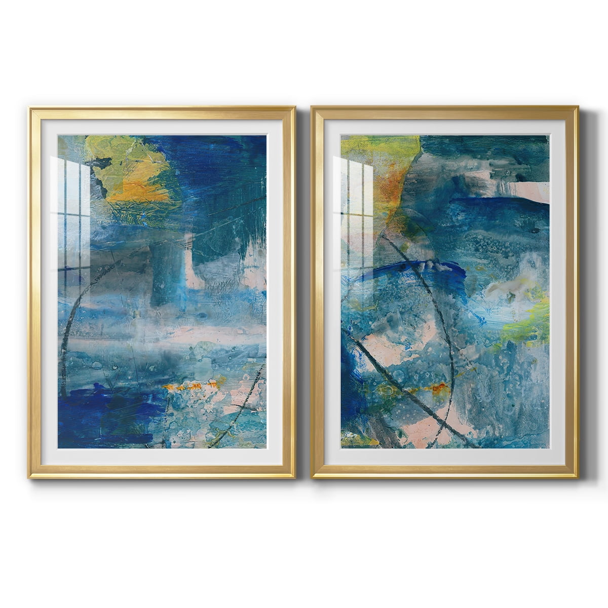Wexford Home Spring Winds I Premium Framed Print, 26.5" x 36.5" - Ready to Hang, Gold (Set of 2)