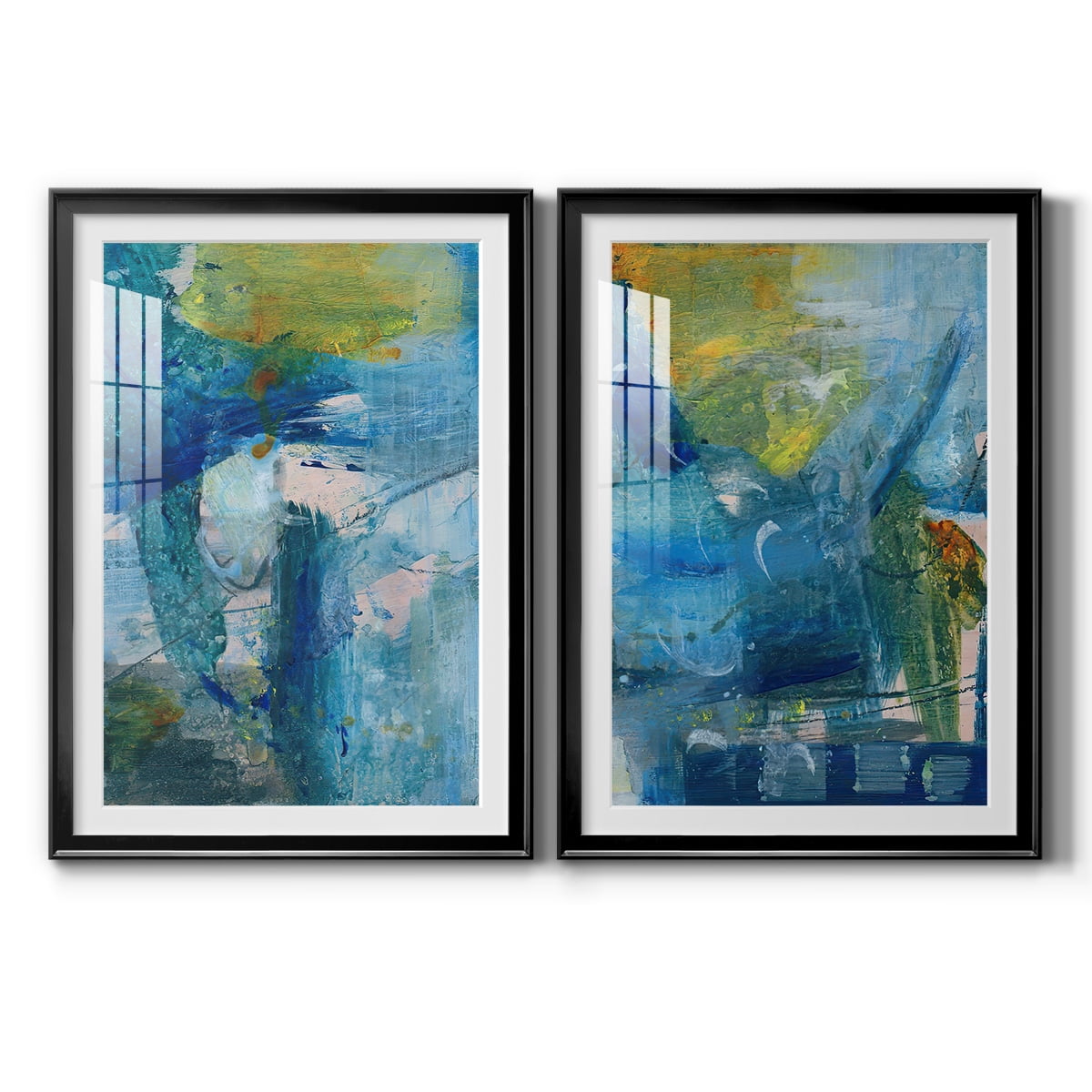 Wexford Home Spring Winds III Premium Framed Print, 18.5" x 24.5" - Ready to Hang, Black (Set of 2)