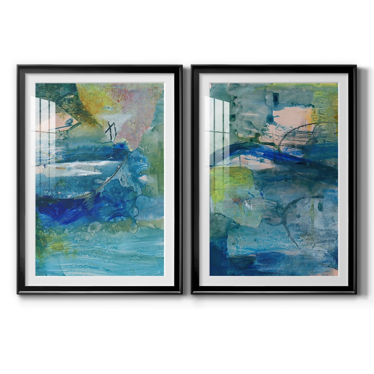 Wexford Home Spring Winds VII Premium Framed Print, 22.5" x 30.5" - Ready to Hang, Black (Set of 2)