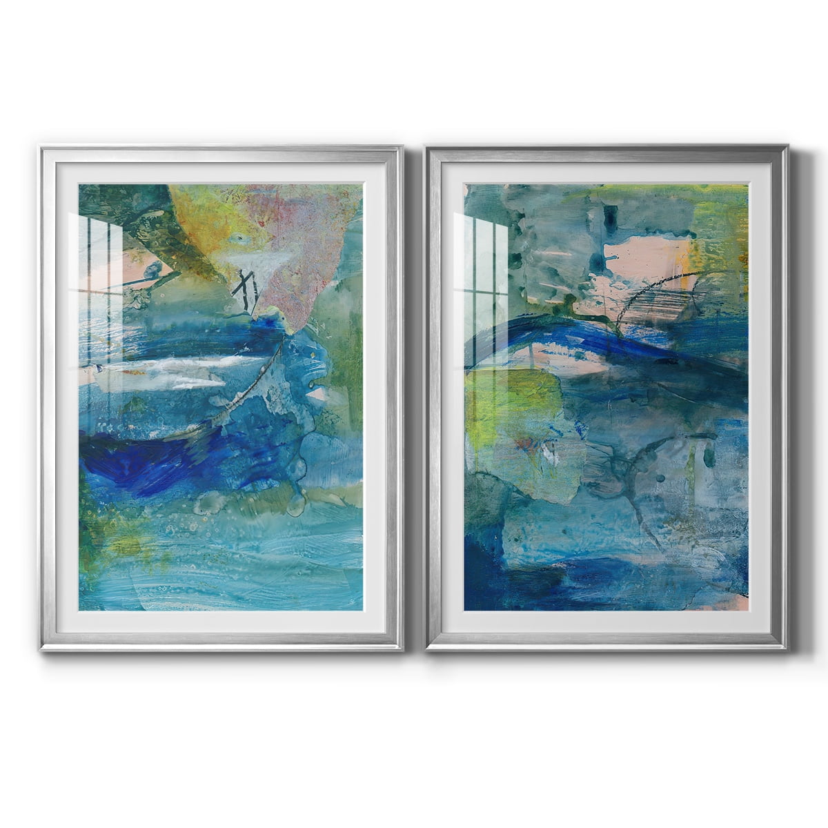 Wexford Home Spring Winds VII Premium Framed Print, 26.5" x 36.5" - Ready to Hang, Silver (Set of 2)