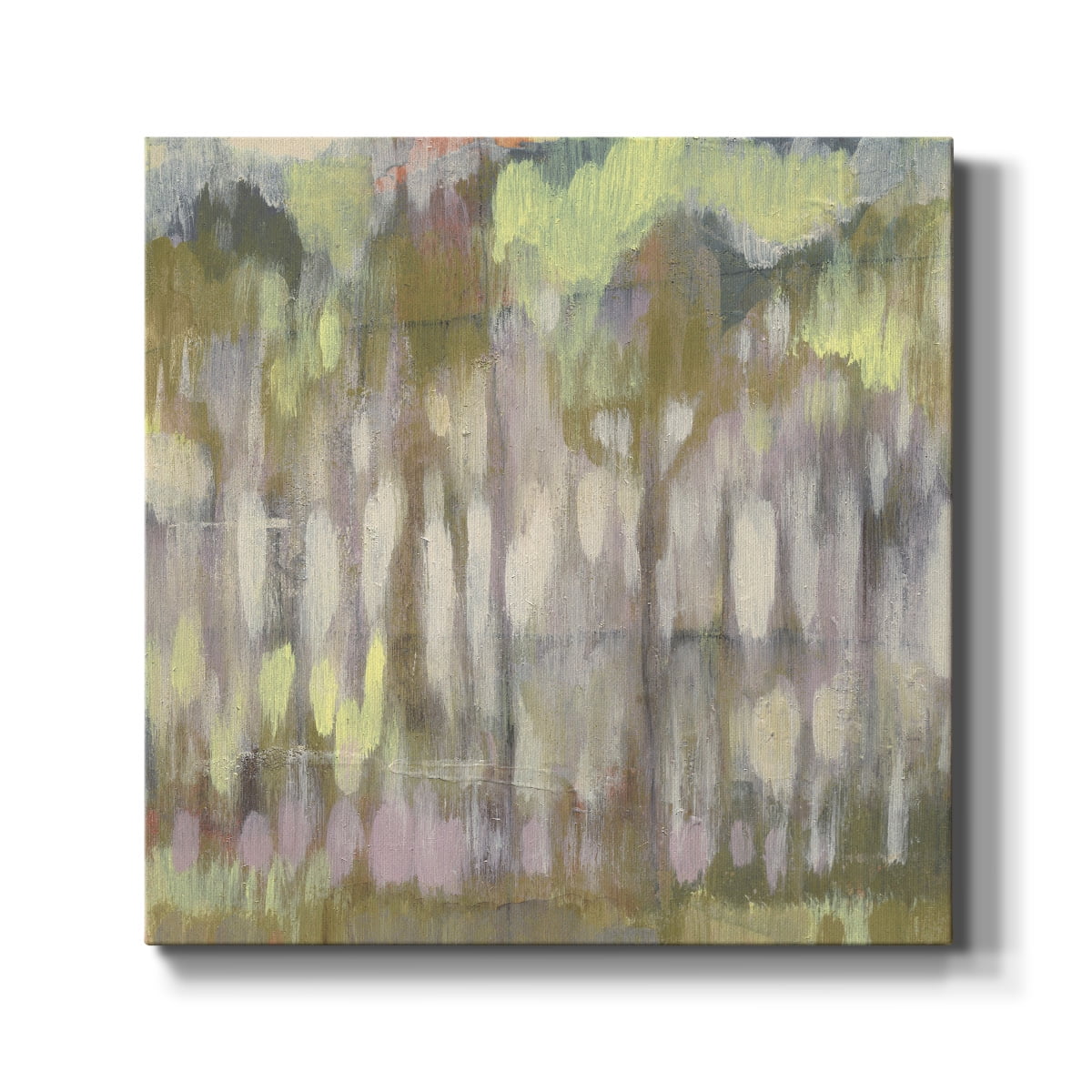 Wexford Home Stained Glass Trees II-Premium Gallery Wrapped Canvas, 10" x 10" - Ready to Hang