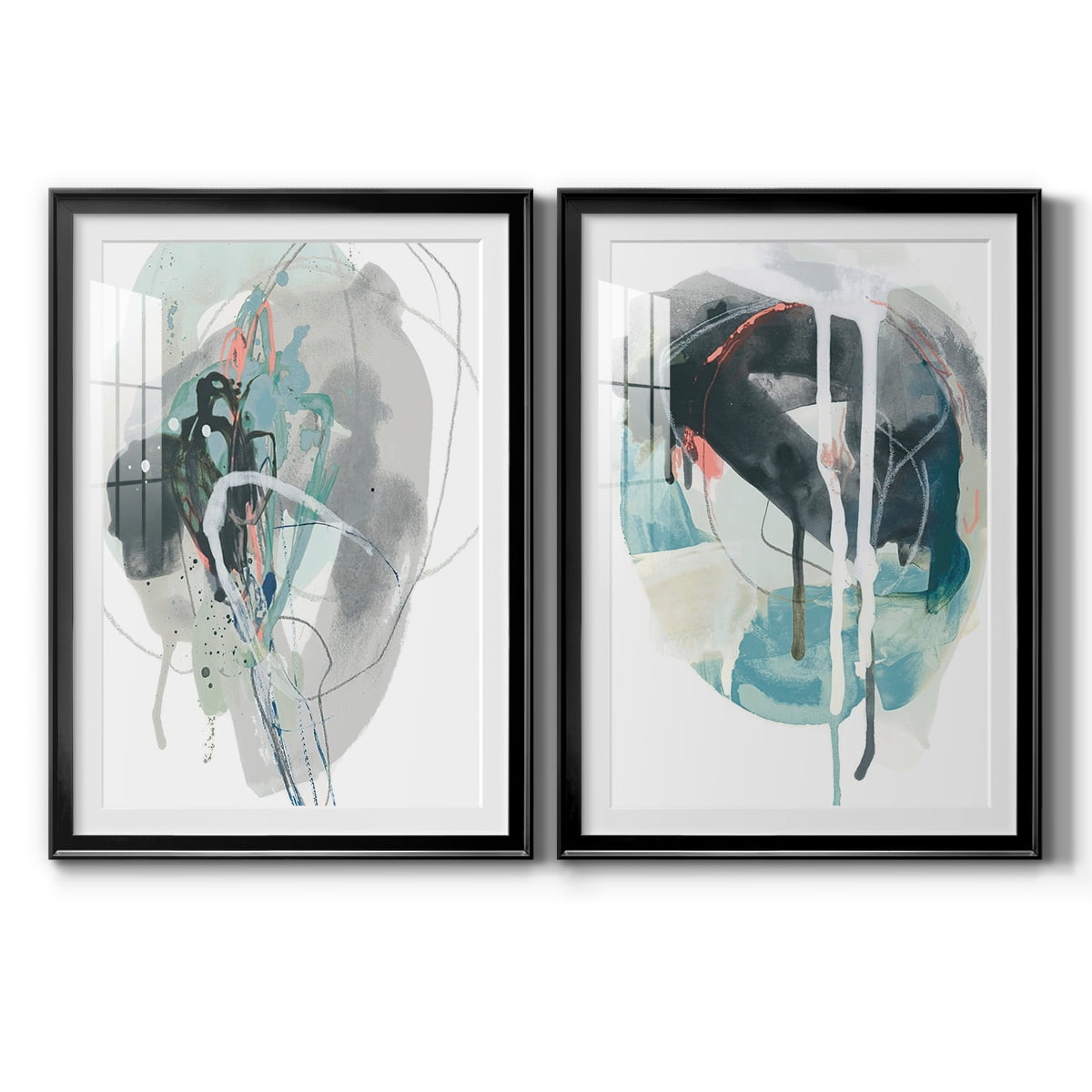 Wexford Home Stone Aperture I Premium Framed Print, 26.5" x 36.5" - Ready to Hang, Black (Set of 2)
