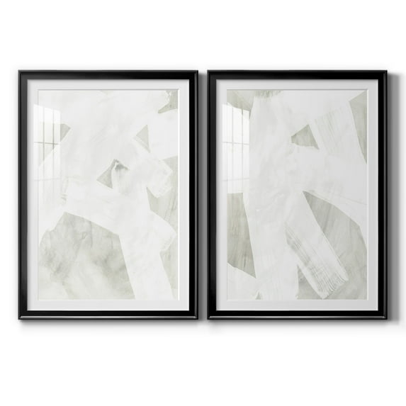 Wexford Home Stone Brush I Premium Framed Print, 22.5" x 30.5" - Ready to Hang, Black (Set of 2)