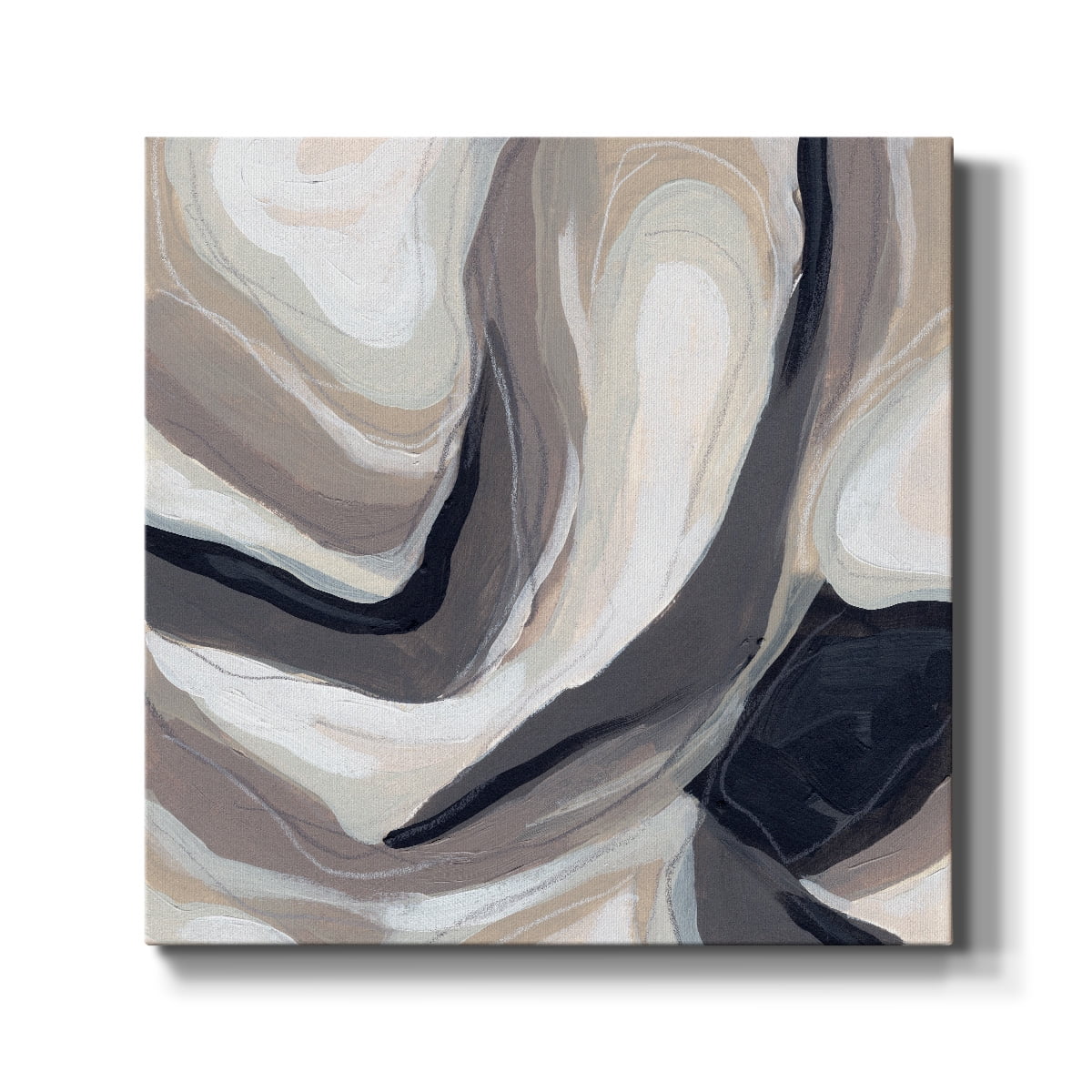 Wexford Home Stone Ripple III-Premium Gallery Wrapped Canvas, 16" x 16" - Ready to Hang