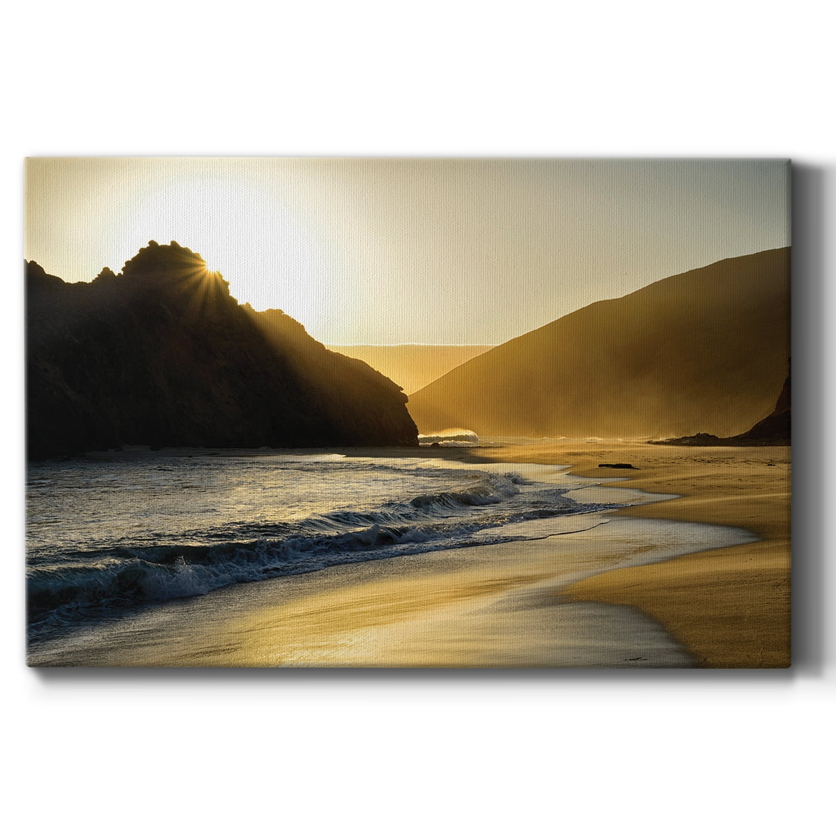 Wexford Home Sunset At Big Sur Premium Gallery Wrapped Canvas, 18" x 27" - Ready to Hang