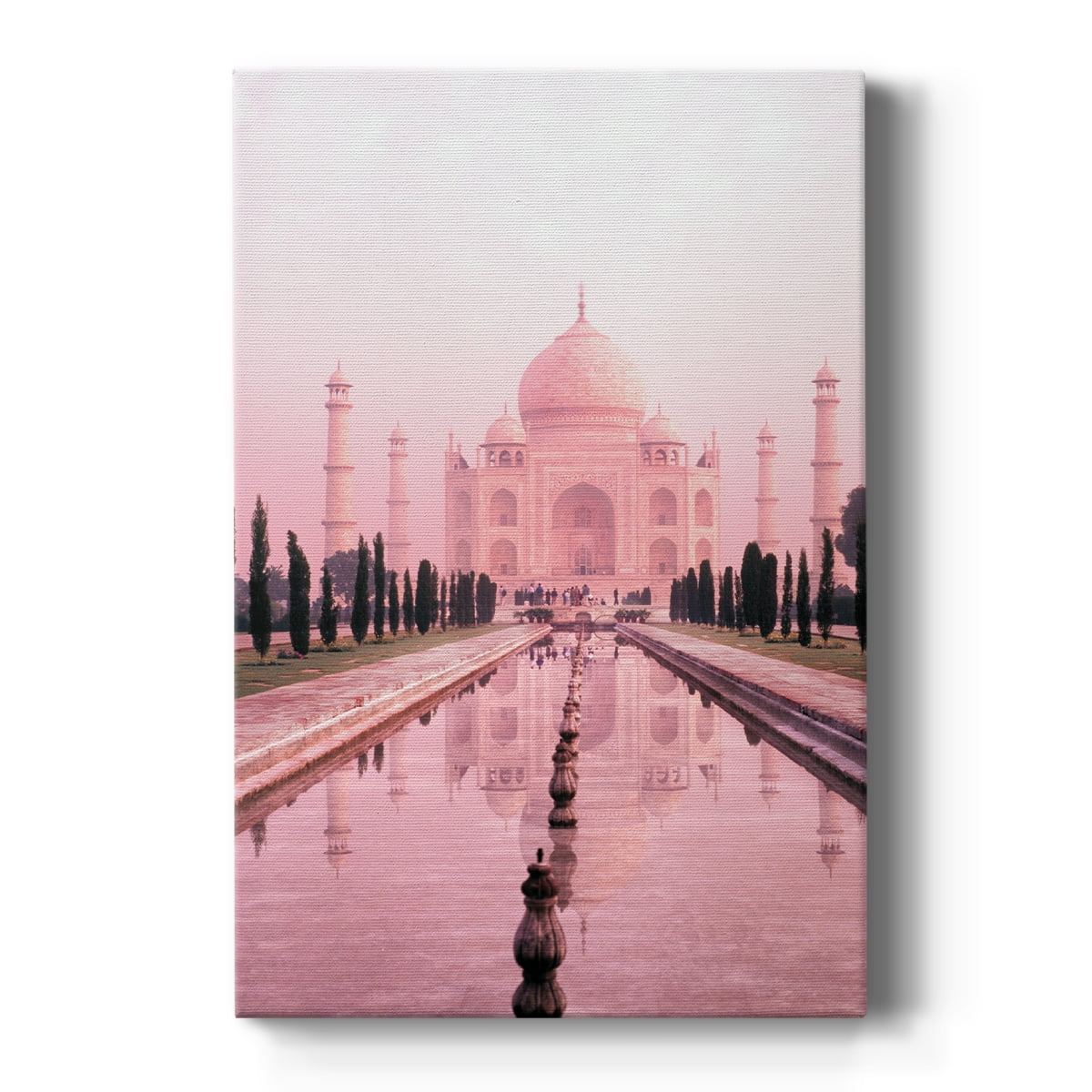 Wexford Home Taj Majal In Pink Light - 32" x 48" Gallery Wrapped Canvas, Ready to Hang