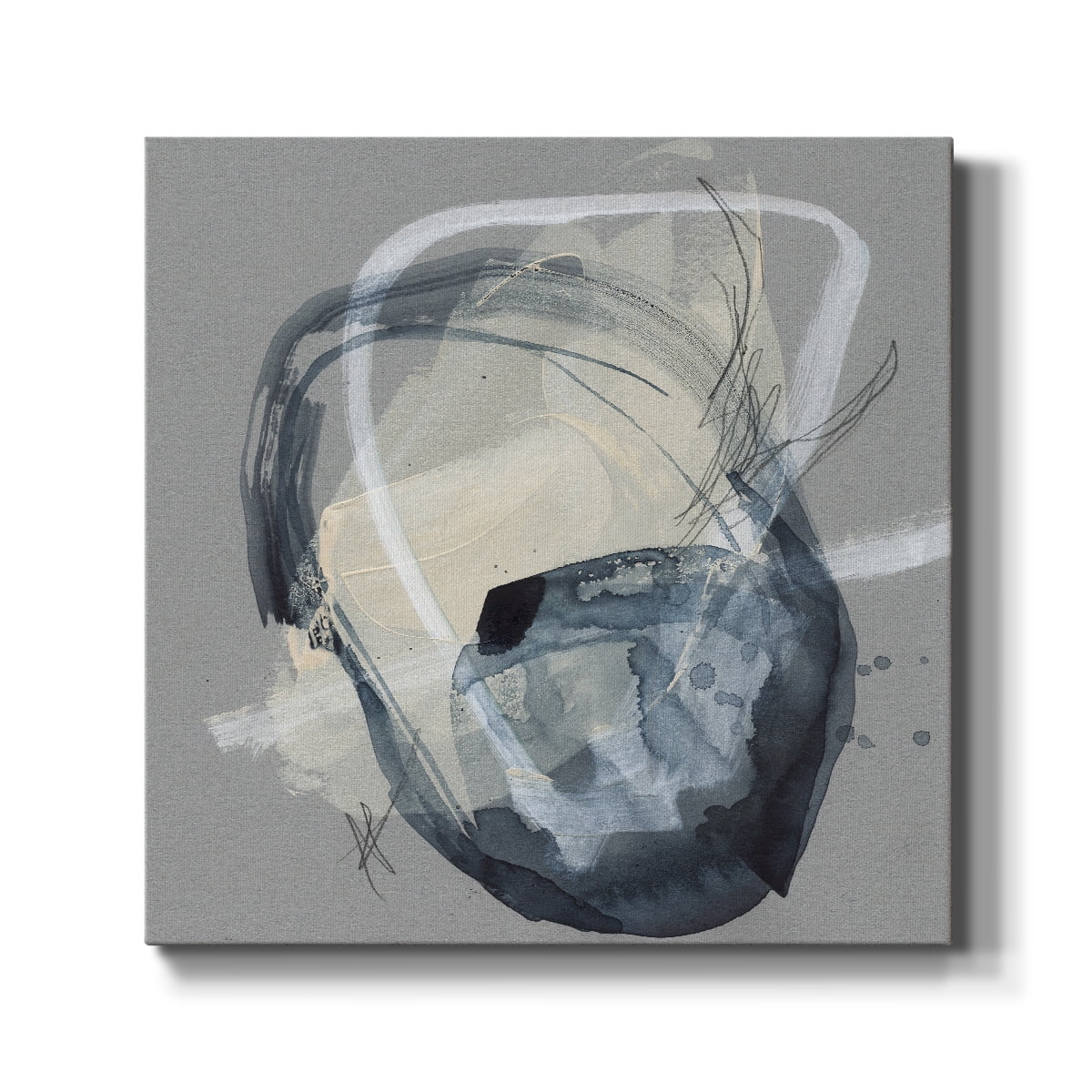 Wexford Home Tandem Loops I-Premium Gallery Wrapped Canvas, 16" x 16" - Ready to Hang