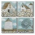 thumbnail image 1 of Wexford Home Teal Barn Wall Art Oil Painting 32 x 32 inches Set of 4 Barnhouse Pictures Prints for Farmhouse Cabin Home Vacation House, 1 of 11